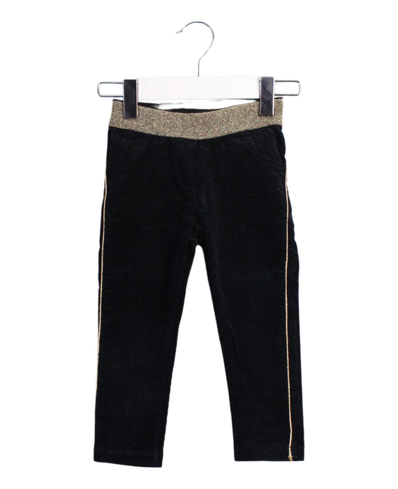 A Black Casual Pants from Little Marc Jacobs in size 2T for girl. (Front View)