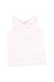 A White Sleeveless Tops from Petit Bateau in size 6T for girl. (Front View)