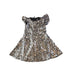 A Silver Short Sleeve Dresses from Crewcuts in size 4T for girl. (Front View)