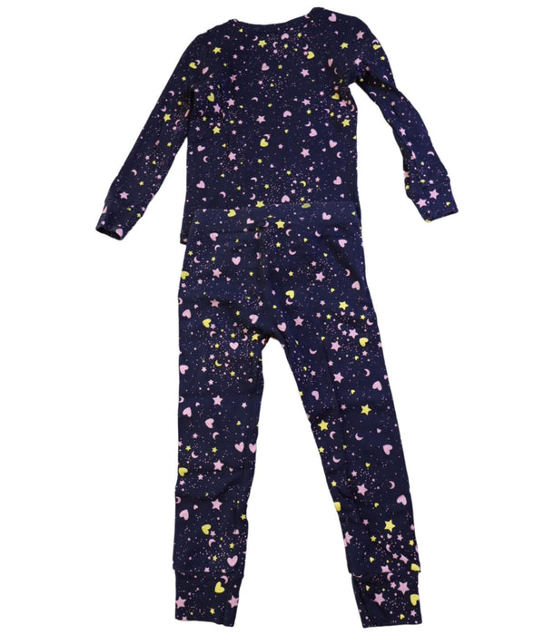 A Navy Pyjama Sets from Crewcuts in size 4T for girl. (Back View)