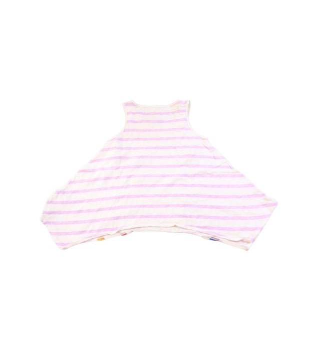 A Purple Sleeveless Tops from Crewcuts in size 4T for girl. (Back View)