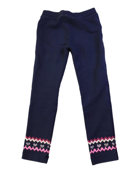 A Blue Leggings from Crewcuts in size 6T for girl. (Back View)