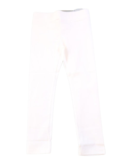 A White Leggings from Crewcuts in size 4T for girl. (Front View)