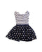 A Navy Sleeveless Dresses from Crewcuts in size 4T for girl. (Back View)