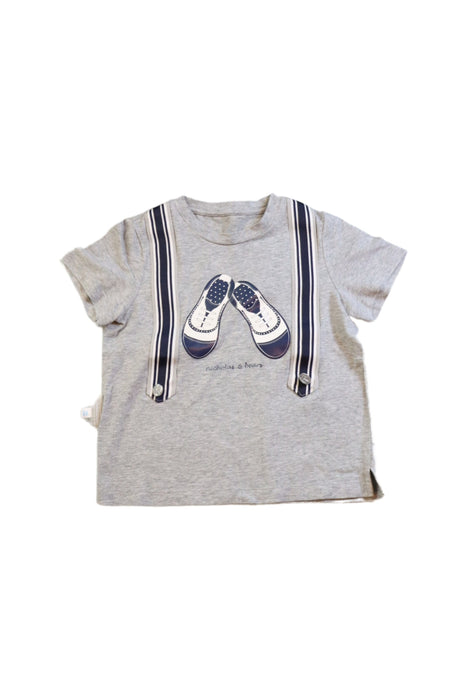 A Grey Short Sleeve T Shirts from Nicholas & Bears in size 12-18M for boy. (Front View)