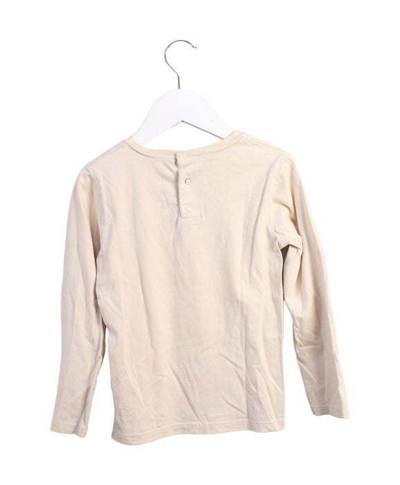 A Beige Long Sleeve T Shirts from DKNY in size 4T for boy. (Back View)