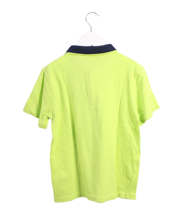 A Green Short Sleeve Polos from Calvin Klein in size 7Y for boy. (Back View)