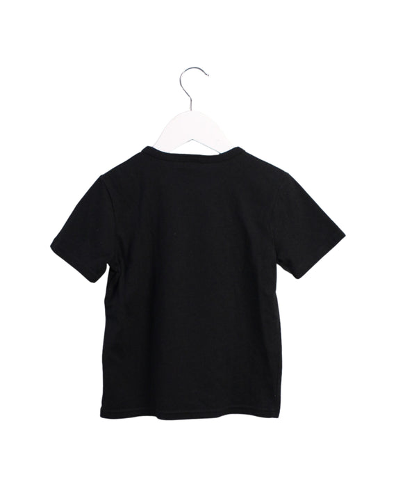 A Black Short Sleeve T Shirts from Comme Ca Ism in size 4T for boy. (Back View)