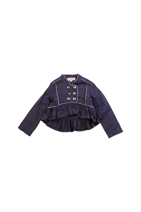 A Navy Long Sleeve Tops from Tutu Du Monde in size 4T for girl. (Front View)