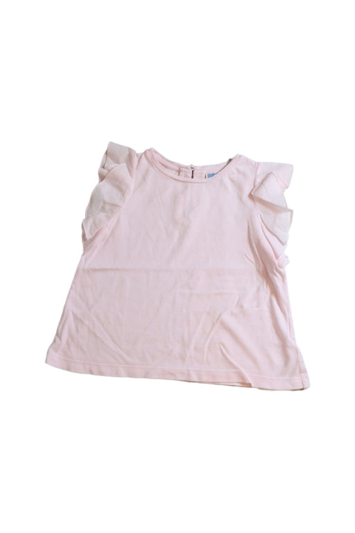 A Pink Sleeveless Tops from Jacadi in size 4T for girl. (Front View)