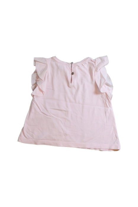 A Pink Sleeveless Tops from Jacadi in size 4T for girl. (Back View)