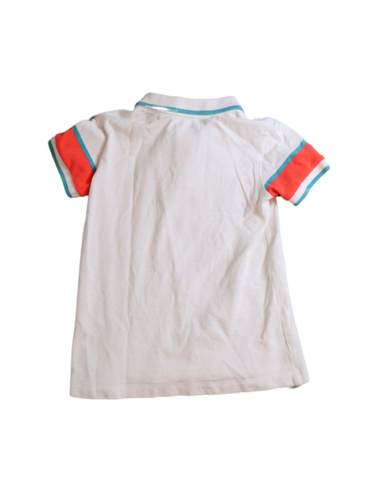A White Short Sleeve Polos from Jacadi in size 6T for boy. (Back View)