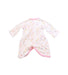 A White Long Sleeve Rompers from Mides in size 0-3M for girl. (Back View)