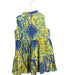 A Blue Sleeveless Dresses from Antica Sartoria in size 10Y for girl. (Back View)