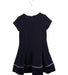 A Navy Short Sleeve Dresses from Monnalisa in size 6T for girl. (Back View)