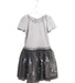 A Grey Short Sleeve Dresses from Monsoon in size 5T for girl. (Front View)
