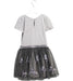 A Grey Short Sleeve Dresses from Monsoon in size 5T for girl. (Back View)