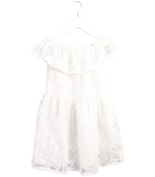 A White Short Sleeve Dresses from Gingersnaps in size 8Y for girl. (Front View)