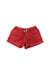 A Red Shorts from Excuse My French in size 14Y for girl. (Front View)