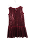 A Metallic Sleeveless Dresses from Monnalisa in size 10Y for girl. (Back View)