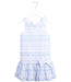 A Blue Sleeveless Dresses from Pippa & Julie in size 5T for girl. (Front View)