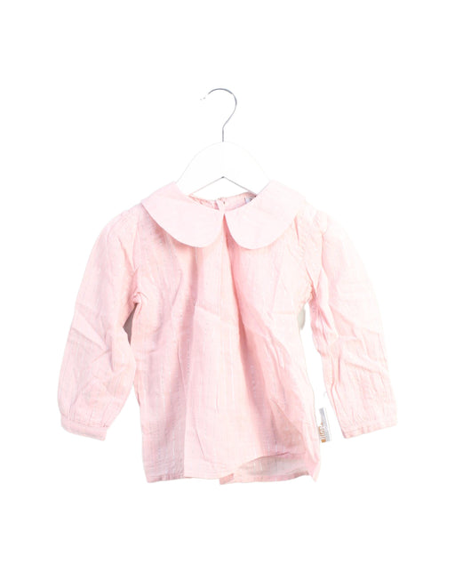 A Pink Long Sleeve Tops from Niny Mini in size 2T for girl. (Front View)