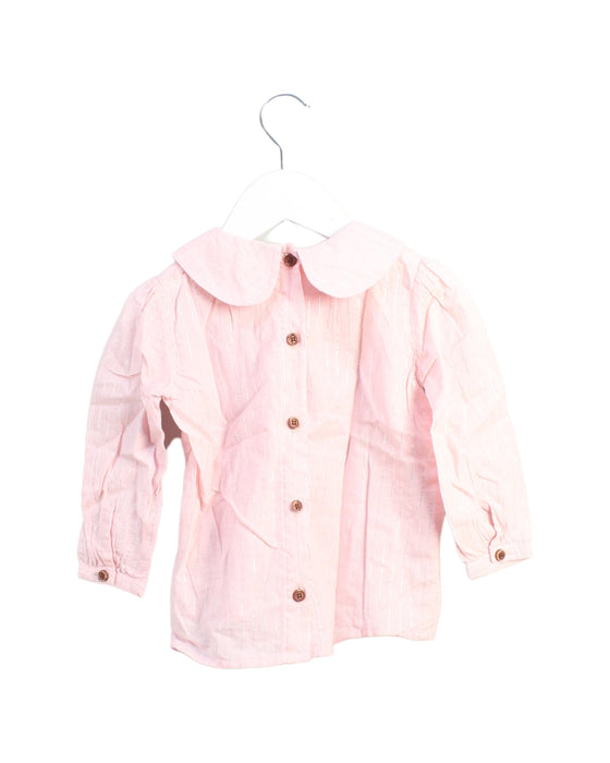 A Pink Long Sleeve Tops from Niny Mini in size 2T for girl. (Back View)