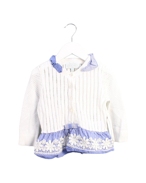 A White Cardigans from Nicholas & Bears in size 4T for girl. (Front View)