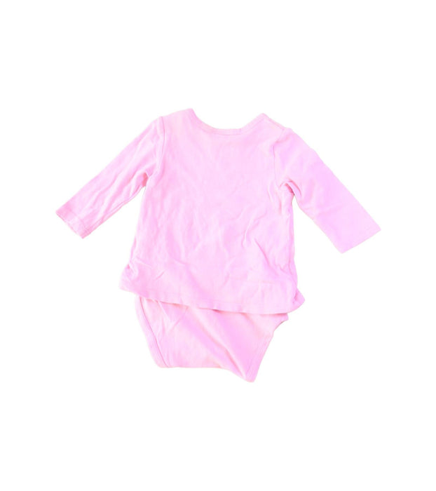 A Pink Bodysuits from Seed in size 0-3M for girl. (Back View)