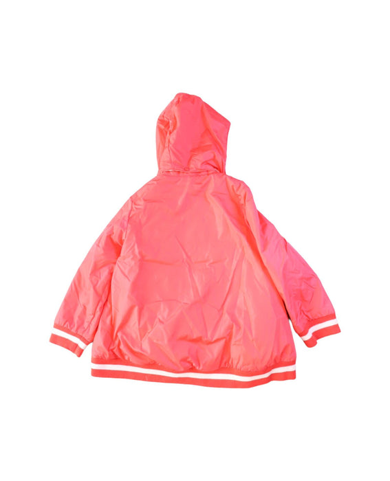 A Pink Puffer/Quilted Jackets from Moncler in size 3T for girl. (Back View)