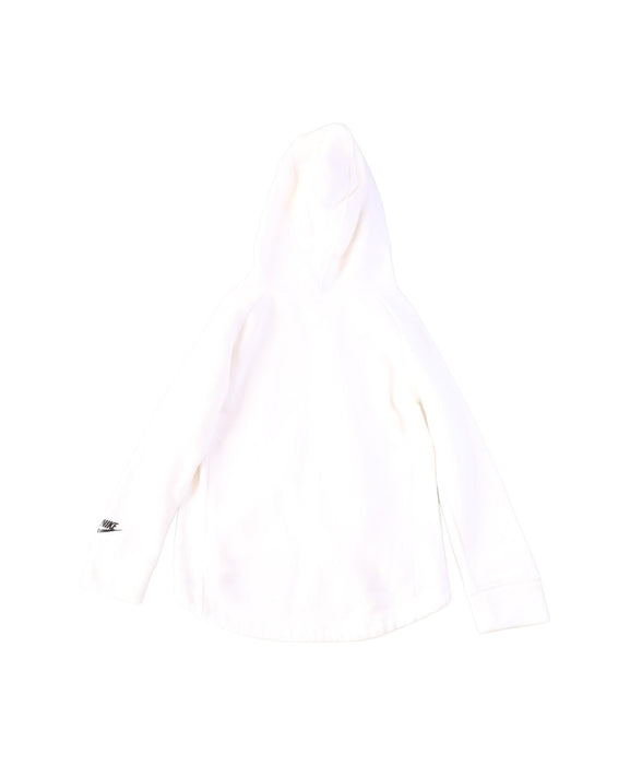 A White Hooded Sweatshirts from Nike in size 4T for girl. (Back View)