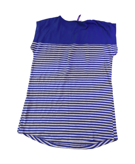 A Blue Short Sleeve Tops from Seraphine in size Maternity-M for maternity. (Back View)