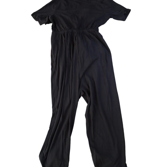 A Black Jumpsuits from Ingrid & Isabel in size S for maternity. (Back View)