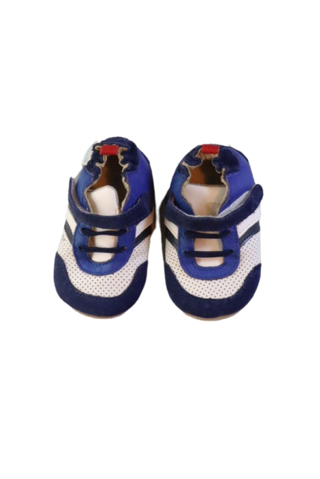 A Blue Sneakers from Robeez in size 3-6M for boy. (Back View)