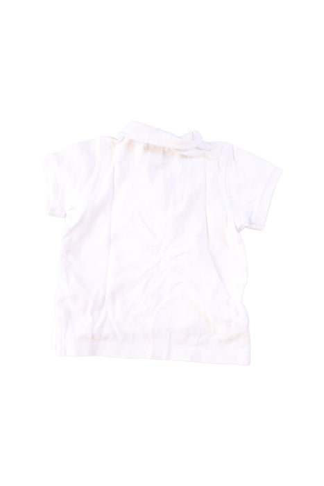 A White Short Sleeve Polos from Cyrillus in size 12-18M for boy. (Back View)