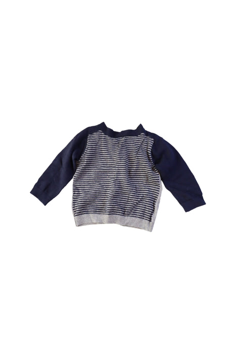 A Grey Cardigans from Jacadi in size 6-12M for boy. (Back View)