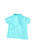 A Teal Short Sleeve Polos from Lacoste in size 3T for boy. (Back View)