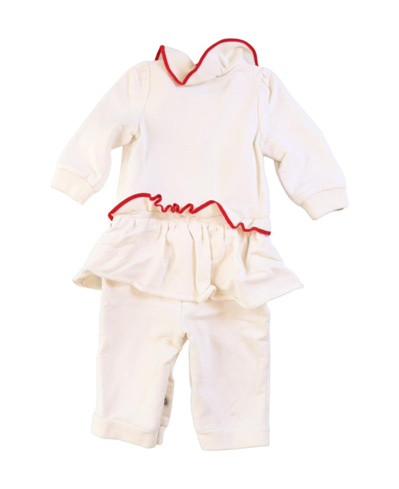 A Ivory Long Sleeve Jumpsuits from Ferrari in size 3-6M for girl. (Back View)