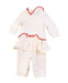 A Ivory Long Sleeve Jumpsuits from Ferrari in size 3-6M for girl. (Back View)