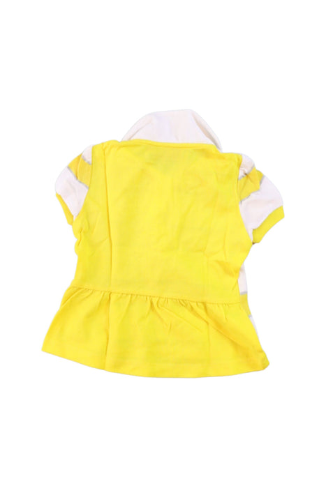 A Yellow Short Sleeve Polos from Ferrari in size 6-12M for girl. (Back View)