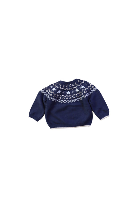 A Navy Knit Sweaters from The Little White Company in size 0-3M for boy. (Back View)