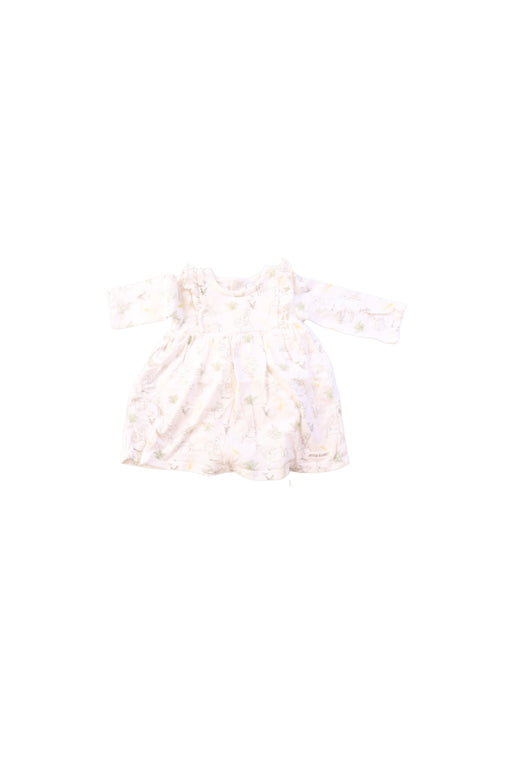 A Ivory Long Sleeve Dresses from Peter Rabbit in size 3-6M for girl. (Front View)