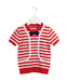 A Red Short Sleeve Tops from Ferrari in size 2T for girl. (Front View)