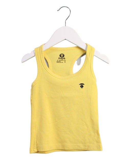 A Yellow Short Sleeve Tops from :CHOCOOLATE AAPE by A Bathing Ape in size 2T for girl. (Front View)