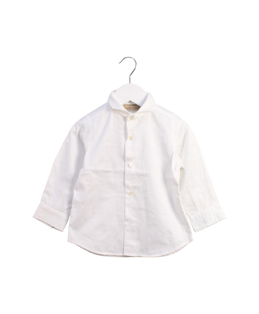 A White Shirts from La Stupenderia in size 2T for boy. (Front View)