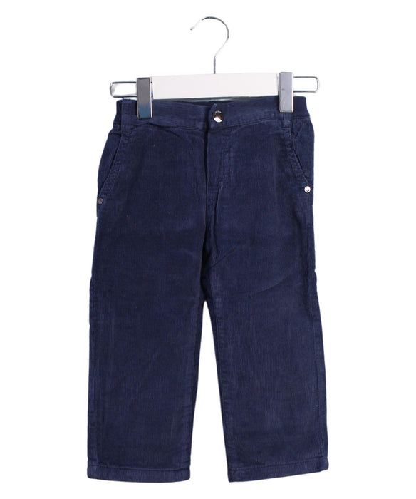 A Blue Casual Pants from Jacadi in size 2T for boy. (Front View)