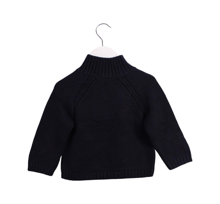 A Navy Knit Sweaters from Jacadi in size 12-18M for boy. (Back View)