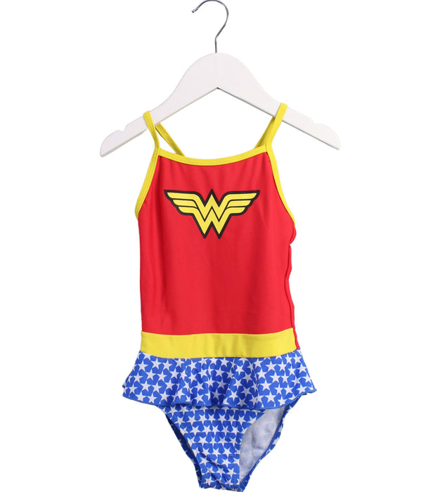 A Blue Swimsuits from Zoggs in size 2T for girl. (Front View)