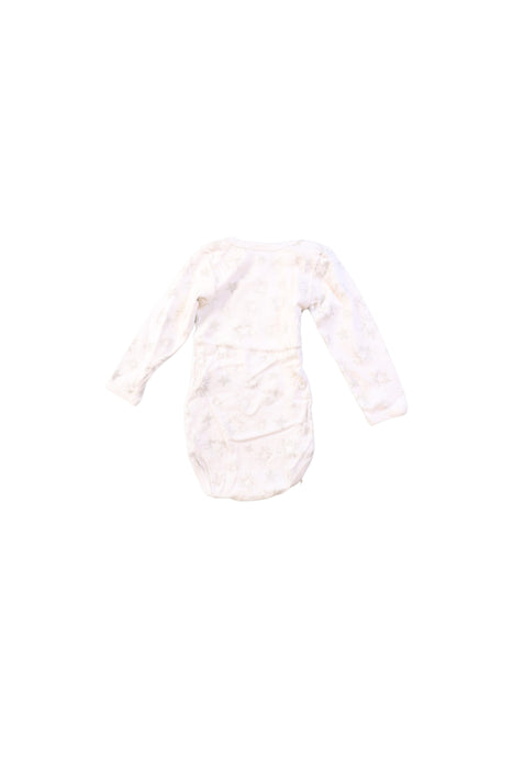 A White Long Sleeve Bodysuits from Petit Bateau in size 12-18M for girl. (Back View)