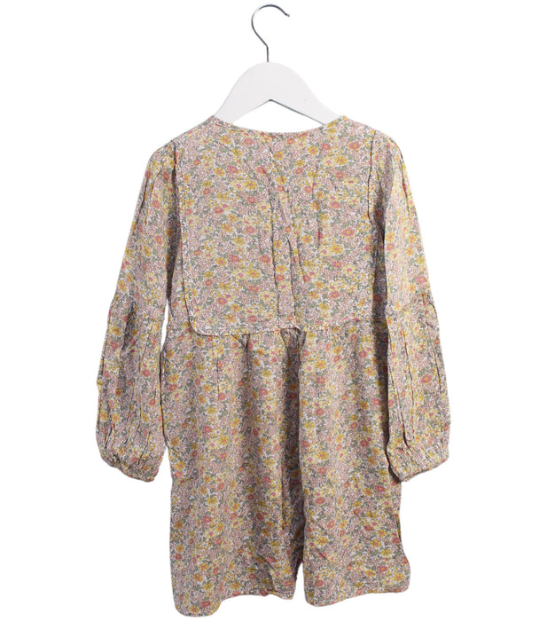 A Beige Long Sleeve Dresses from Auguste in size 5T for girl. (Back View)